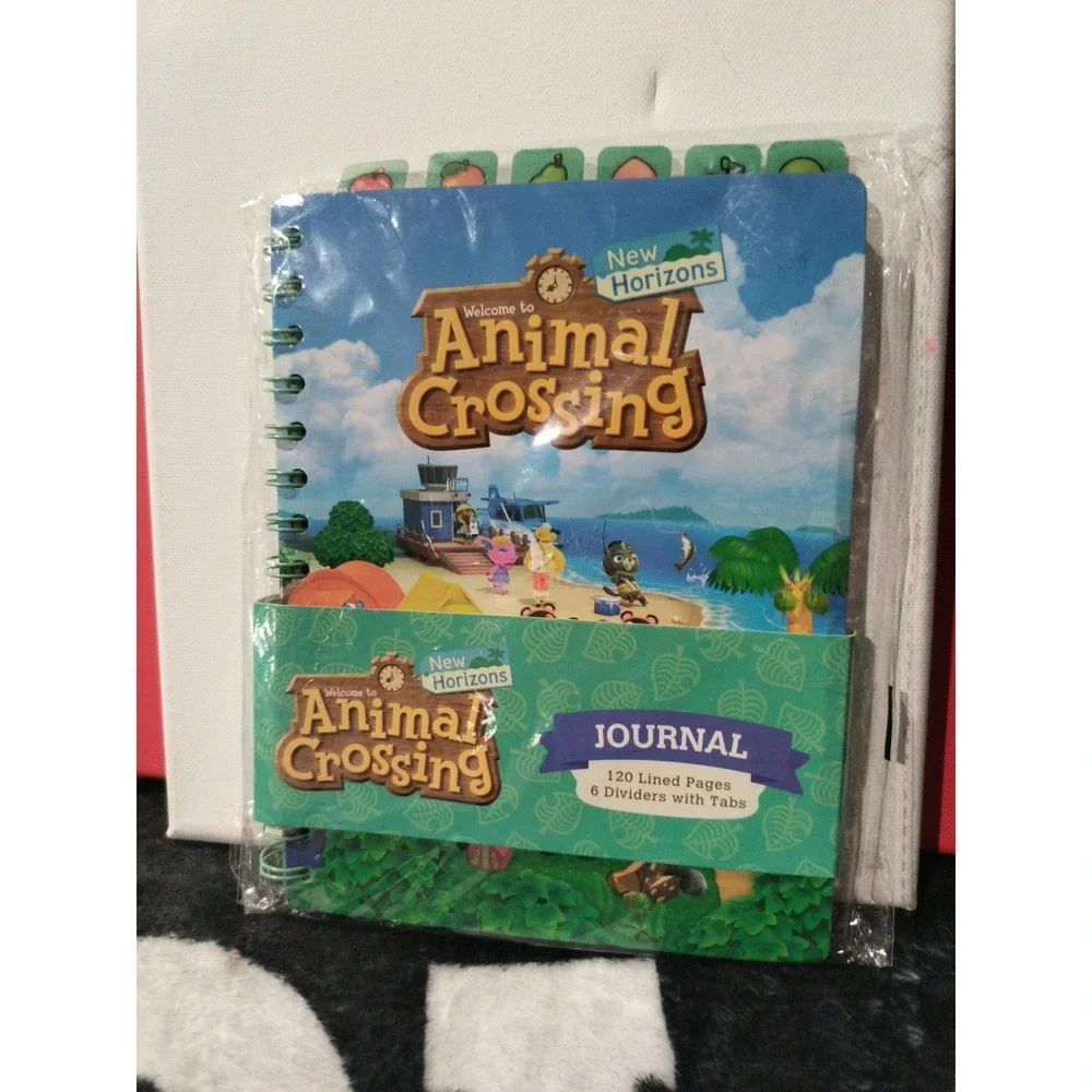 Nintendo Animal Crossing New Horizons 120 Page Journal With Fruit Dividers NEW